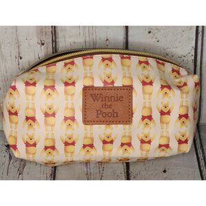 10" Disney Winnie The Pooh Allover Print Makeup Bag School Pencil Case Cosmetics